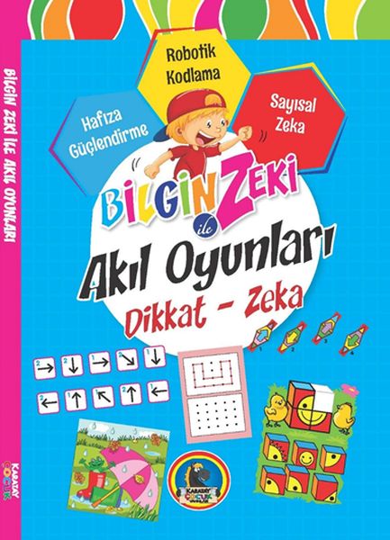 Bilgin Zeki ile Akıl Oyunları Dikkat Zeka  Mavi Seri