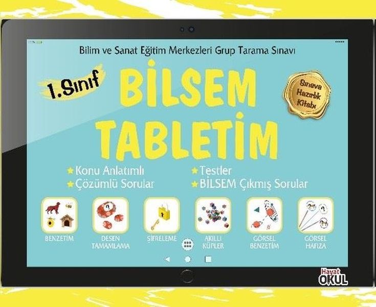 Hayat Okul 1 Sınıf Bilsem Tabletim Yeni