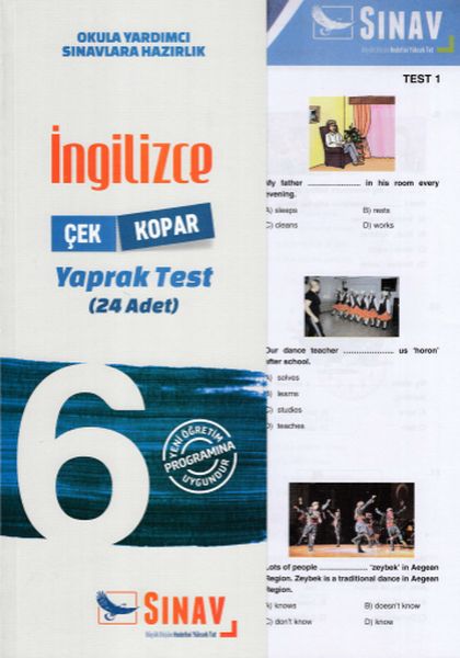 Sınav 6 Sınıf İngilizce Çek Kopar Yaprak Test Yeni