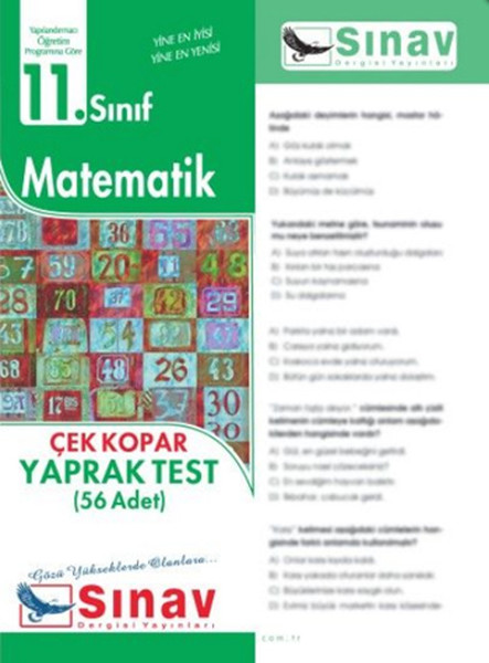 Sınav 11 Sınıf Matematik Çek Kopar Yaprak Test