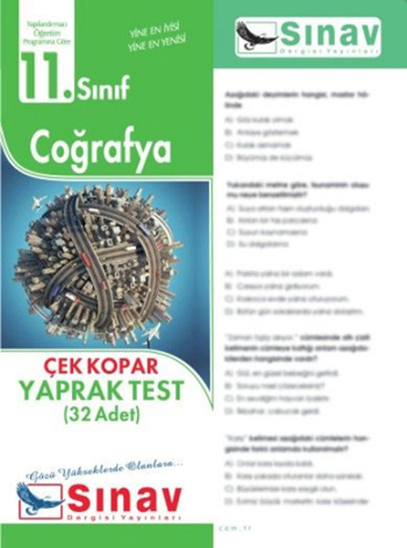 Sınav 11 Sınıf Coğrafya Çek Kopar Yaprak Test