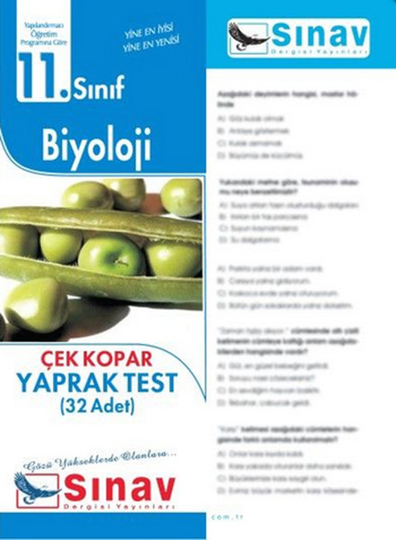 Sınav 11 Sınıf Biyoloji Çek Kopar Yaprak Test