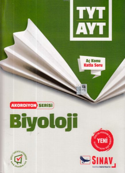 Sınav TYT AYT Biyoloji Akordiyon Serisi Yeni