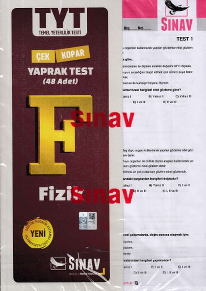 Sınav TYT Fizik Yaprak Test Yeni