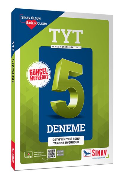 Sınav TYT 5 Deneme Video Anlatımlı Yeni