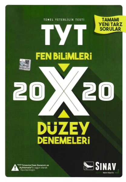 Sınav TYT Fen Bilimleri 20 X 20 Düzey Denemeleri Yeni