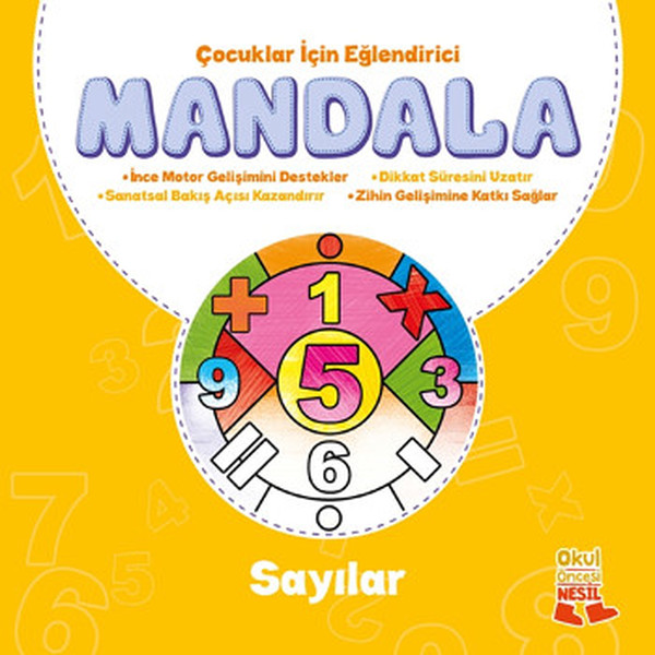 Çocuklar İçin Eğlendirici Mandala  Sayılar