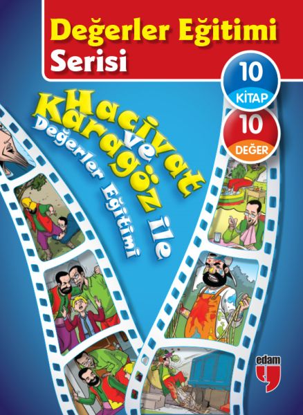 Değerler Eğitimi Serisi  Hacivat ve Karagöz ile Değerler Eğitimi 10 Kitaplık Set