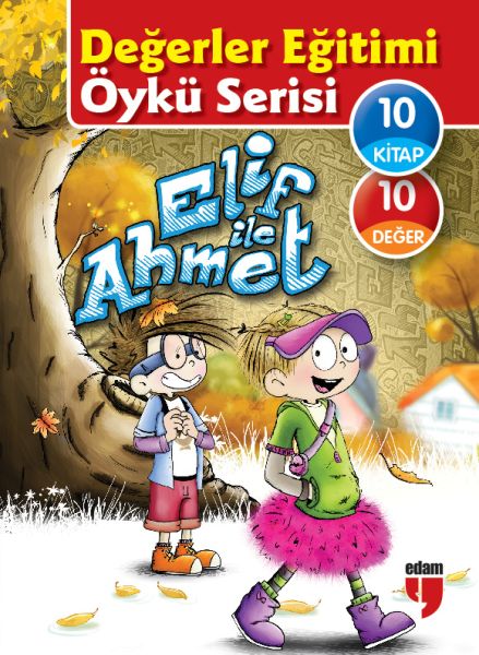 Değerler Eğitimi Öykü Serisi  Elif ile Ahmet 10 Kitaplık Set