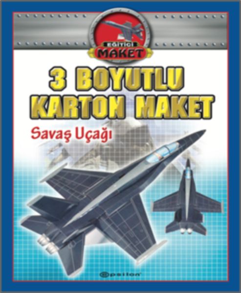 3 Boyutlu Karton Maket  Savaş Uçağı