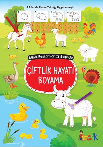 Çiftlik Hayatı Boyama  Minik Ressamlar İş Başında