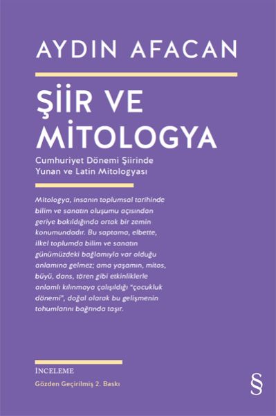 Şiir ve Mitologya  Cumhuriyet Dönemi Şiirinde Yunan ve Latin Mitologyası