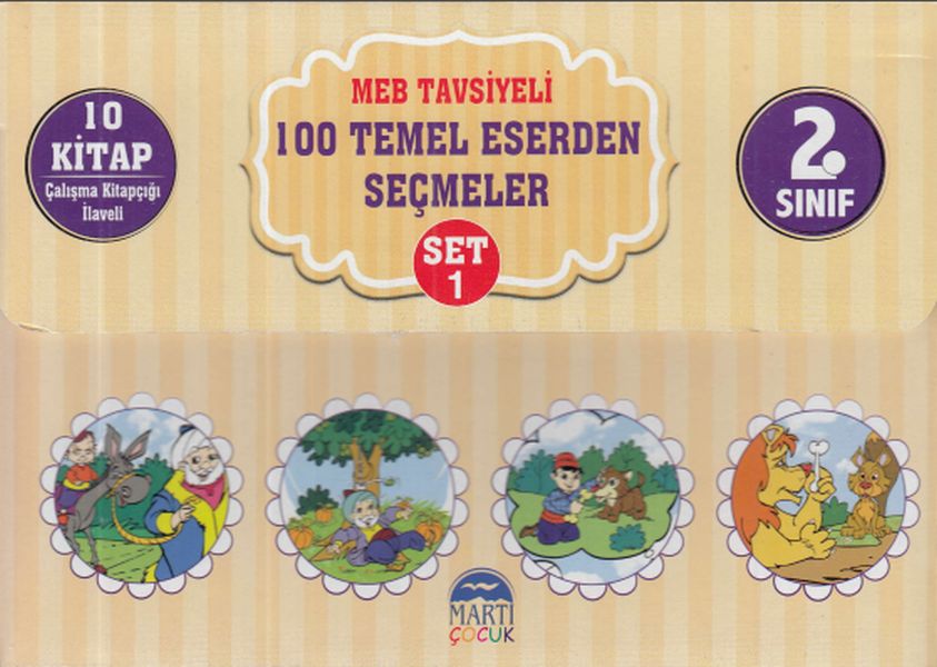 2Sınıf MEB Tavsiyeli 100 Temel Eser Seçmeler Set 110 Kitap Takım