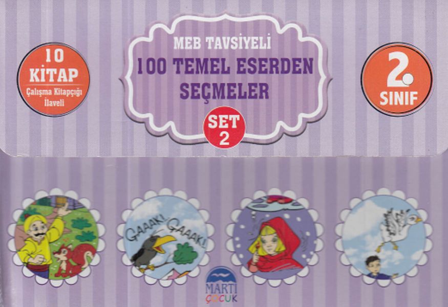 2 Sınıf MEB Tavsiyeli 100 Temel Eserden Seçmeler Set 2 10 Kitap Takım