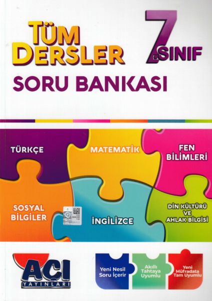 Açı Yayınları 7 Sınıf Tüm Dersler Soru Bankası