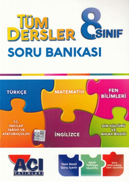 Açı Yayınları 8 Sınıf Tüm Dersler Soru Bankası