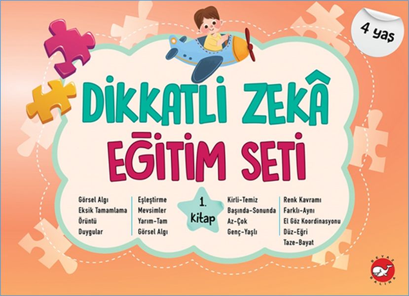 Dikkatli Zekâ Eğitim Seti 1 Kitap 4 Yaş