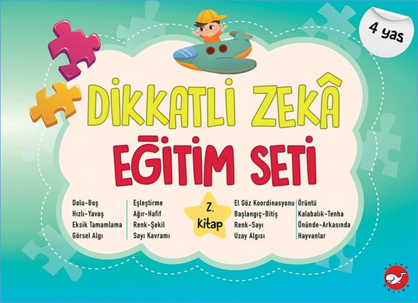 Dikkatli Zekâ Eğitim Seti 2 Kitap 4 Yaş