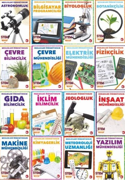 Meslekleri Öğreniyorum Set  16 Kitap