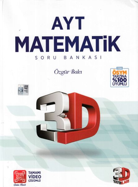 3D AYT Matematik Tamamı Video Çözümlü Soru Bankası Yeni