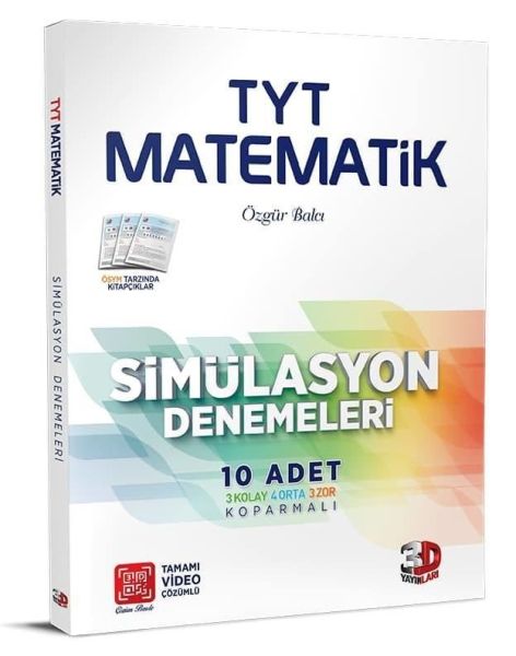 3D TYT Matematik Tamamı Video Çözümlü Simülasyon Denemeleri (Yeni)