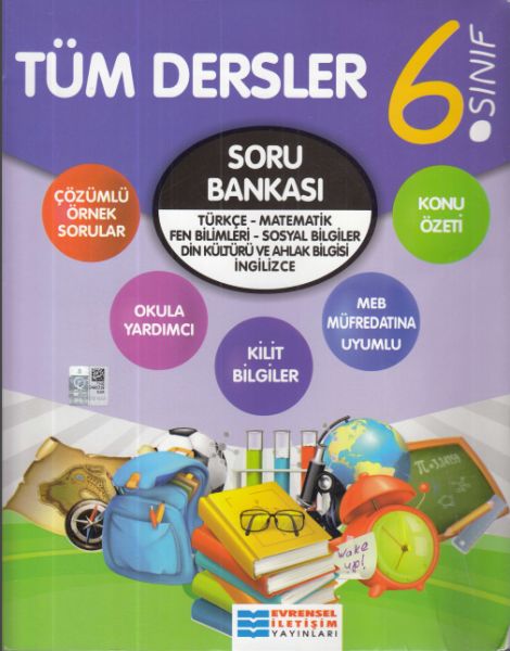 Evrensel 6 Sınıf Tüm Dersler Konu Özetli Soru Bankası Yeni