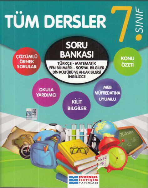 Evrensel 7 Sınıf Tüm Dersler Konu Özetli Soru Bankası Yeni