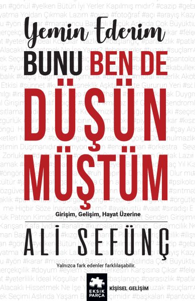 Yemin Ederim Bunu Ben De Düşünmüştüm  Girişim Gelişim Hayat Üzerine