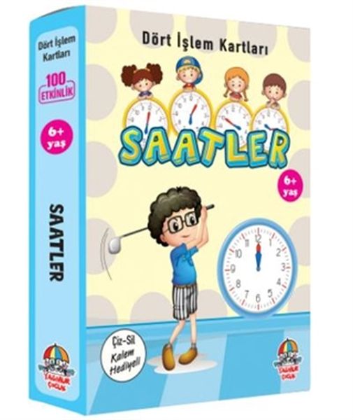 Saatler  Dört İşlem Kartları 6+ Yaş  Cep Boy