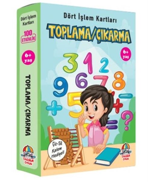 Toplama Çıkarma  Dört İşlem Kartları 6+ Yaş  Cep Boy