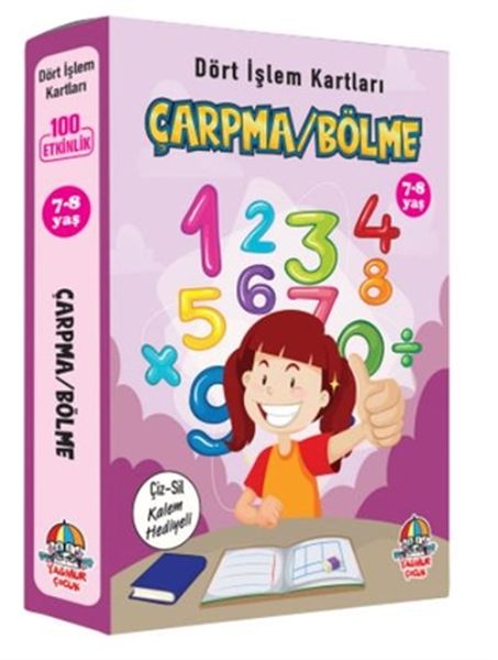 Çarpma Bölme  Dört İşlem Kartları 78 Yaş  Cep Boy