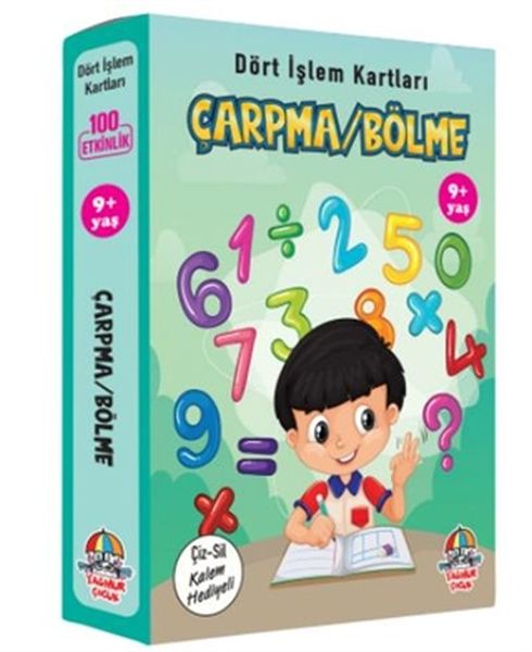 Çarpma Bölme  Dört İşlem Kartları 9+ Yaş  Cep Boy