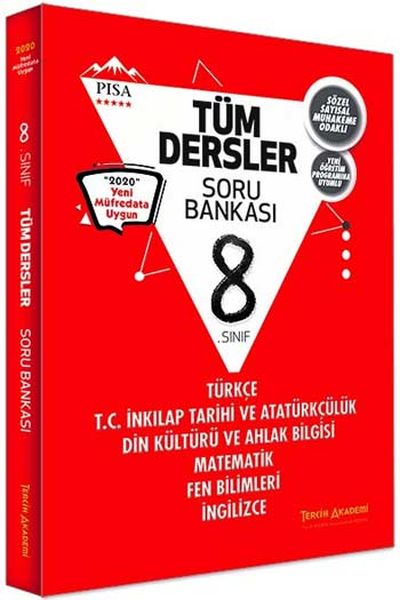 Tercih Akademi Yayınları 8 Sınıf Tüm Dersler Soru Bankası Yeni