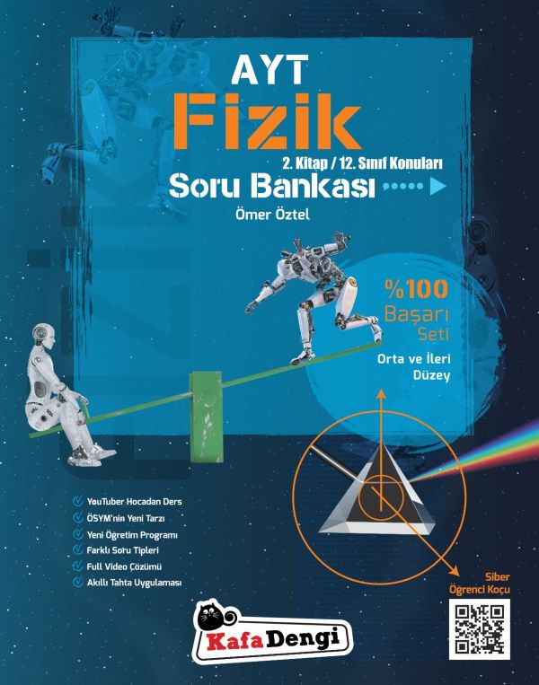 Kafa Dengi AYT Fizik Soru Bankası 2 Kitap Orta ve İleri Düzey