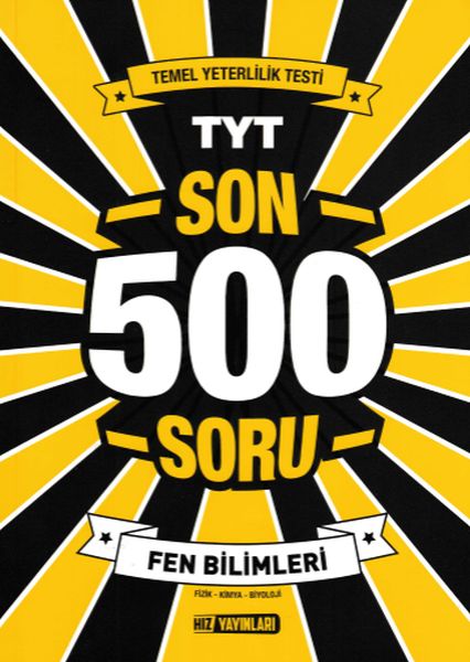 Hız TYT Son 500 Soru Fen Bilimleri Yeni