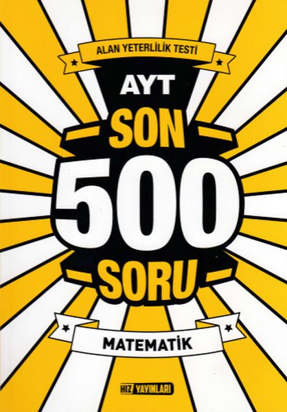 Hız AYT Son 500 Soru Matematik Yeni