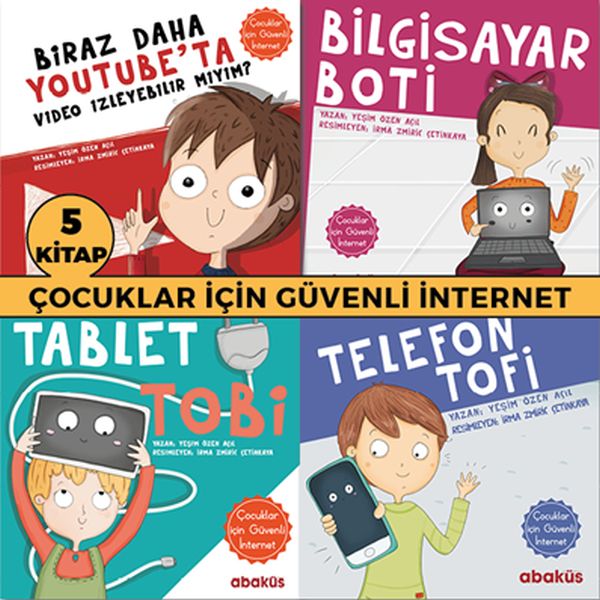 Çocuklar İçin Güvenli İnternet Seti  5 Kitap Takım