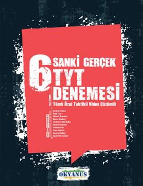 TYT Sanki Gerçek 6lı Deneme Sınavı