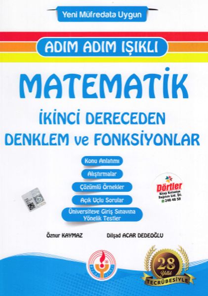 Bilal Işıklı Matematik İkinci Dereceden Denklem ve Fonksiyonlar Adım Adım Işıklı Yeni