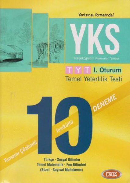 Data TYT Tamamı Çözümlü 10 Fasüküllü Deneme Sınavı