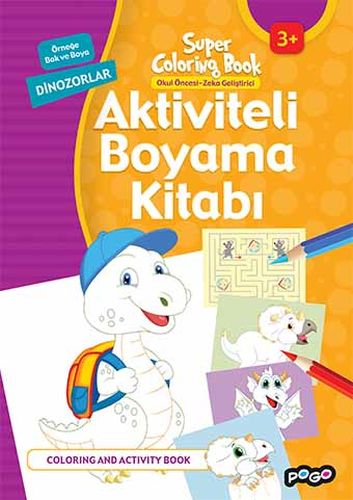 Aktiviteli Boyama Kitabı Dinozorlar