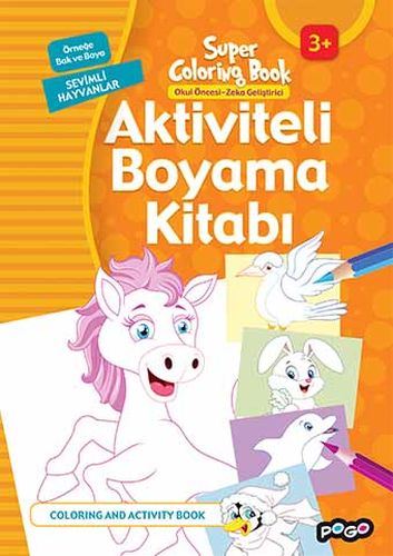 Aktiviteli Boyama Kitabı Sevimli Hayvanlar