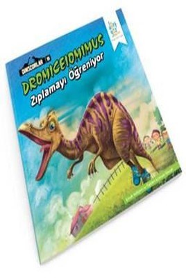 Dinozorlar 5  Dromiceioiımus Zıplamayı Öğreniyor Poster Hediyeli