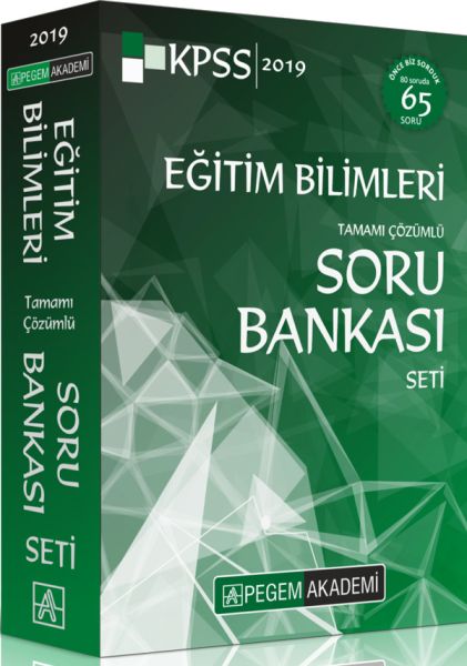 Pegem 2019 KPSS Eğitim Bilimleri Tamamı Çözümlü Modüler Soru Bankası Seti 6 Kitap Yeni