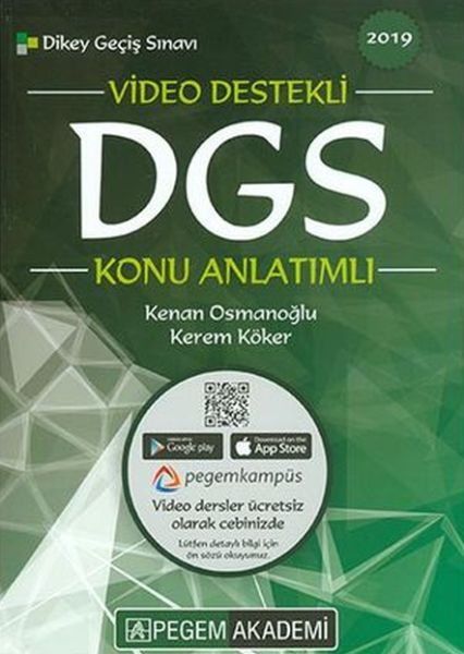 Pegem 2019 DGS Konu Anlatımlı Yeni