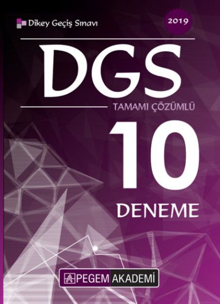 Pegem 2019 DGS Tamamı Çözümlü 10 Deneme Yeni