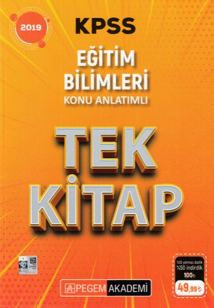 Pegem 2019 KPSS Eğitim Bilimleri Konu Anlatımlı Tek Kitap Yeni