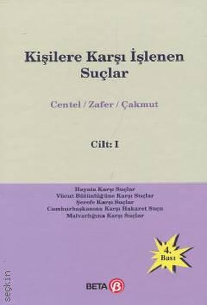 Kişilere Karşı İşlenen Suçlar Cilt1