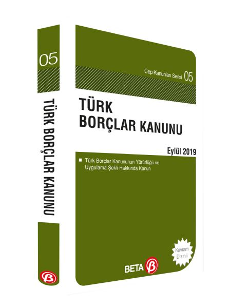 Cep Kanunları Serisi 05  Türk Borçlar Kanunu Cep Boy