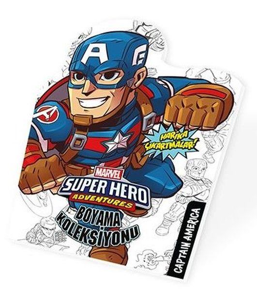 Captan America  Marvel Süper Kahramanlar Boyama Koleksiyonu